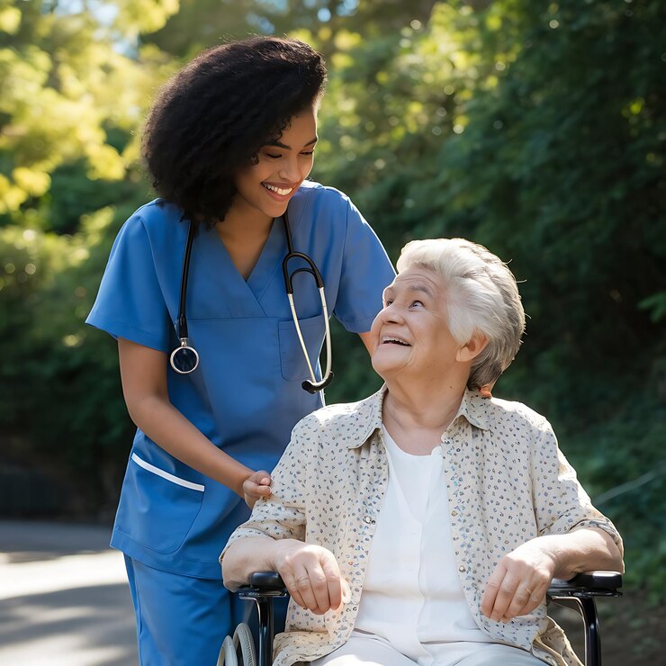 femafemale nurse take care with older patientle nurse take care with older patient 730743 296